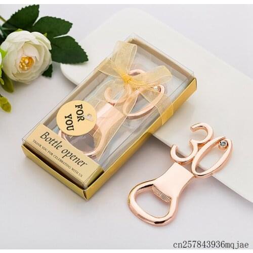 50 Pcs 30 40 Beer Bottle Opener Age 30 40 Birthday Party Favors 30th 40th Wedding Anniversary Favor Giveaways for Guests