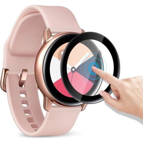 Film For Samsung Galaxy Watch Active 2 44mm 40mm 3D Curved waterproof Soft Full Edge Cover Screen Protector for samsung Active 2