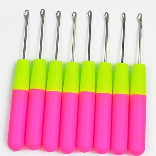 Useful Plastic Handle Crochet Hook Yarn Knitting Needle Wool Handmade Craft Tool