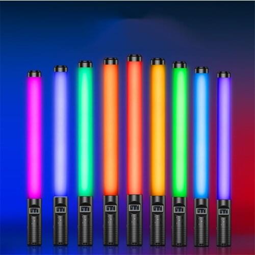 Handheld RGB Photography Lighting Stick Light Wand USB Rechargeable With Tripod Holders Stand LED Fill Lamp Television Light