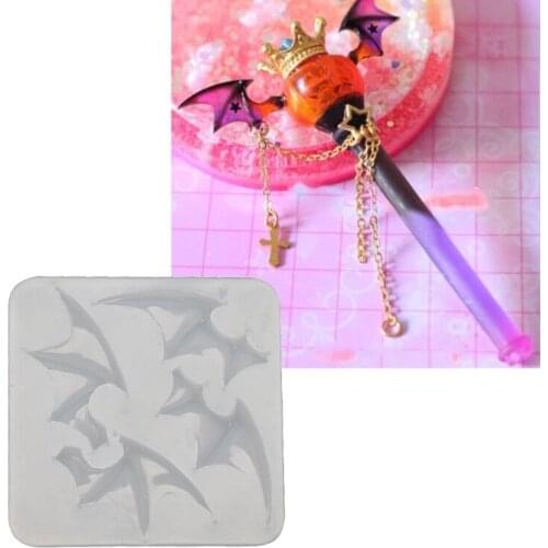Handmade Evil Flying Wing Earrings Hairpin Pendant Jewelry Resin Mold Bat Wing Resin Casting Mold Jewelry Making Tools