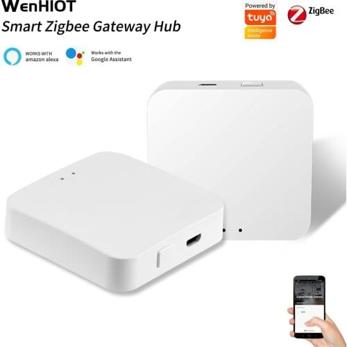 WENHIOT Tuya ZigBee Gateway Smart Home Automation Hub Bridge Smart Life APP Wireless Remote Control Work with Alexa Google Home