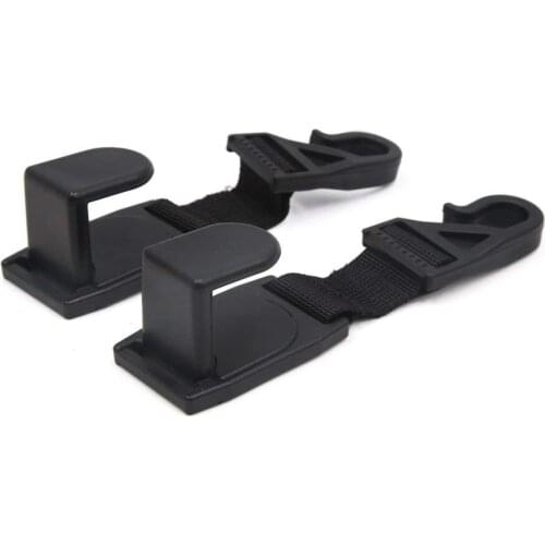 Uxcell 2Pcs Black Car Auto Seat Headrest Bag Holder Organizer Multipurpose Hanger Hooks