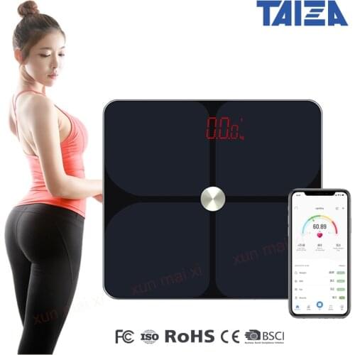 Smart Bathroom Scale Floor Human Weight mi Body Composition Fat Scale Home Weight Balance Bluetooch Household Weighting Scale