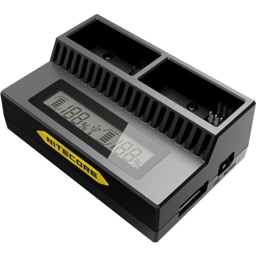 Nitecore UGP3 Intelligent USB LCD Display Battery Charger For GoPro HERO3 / 3+ AHDBT-302 301 201 Batteries