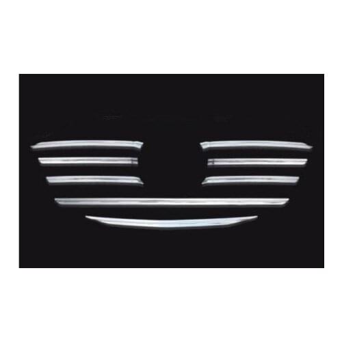 Car body styling cover protect detector ABS chrome trim Front up Grid Grill Grille 9pcs/Set For Mazda CX-5 CX5 2015 2016