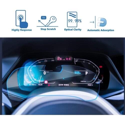 LFOTPP For X5 G05/X7 G07 2019 Car Instrument Display Tempered Glass Screen Protector Auto Interior Styling Protective Sticker