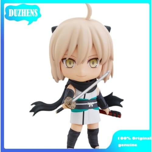 100% Original: Fate Grand Order #1491 Okita Souji Q version figma PVC Action Figure Anime Figure Model Toys Figure Doll Gift