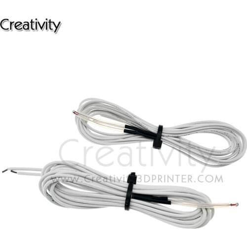 3pcs 3D Pringter 100K ohm NTC 3950 Thermistors Sensors with Cable 3D Printers Parts For Reprap Mend Part Temperature Accessories