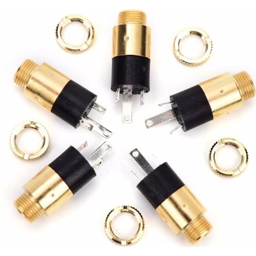5PCS 3.5mm Stereo Headphone Audio Video Jack Socket Plug PJ392 Stereo Female Sockect Jack 3.5 Audio Headphone Connector