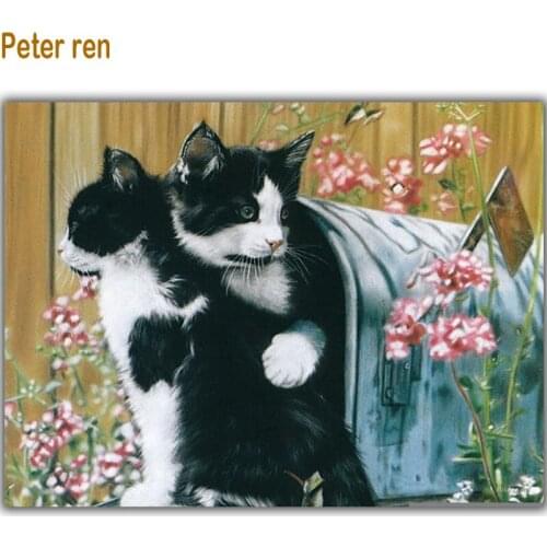 Diamond embroidery 3D cross stitch full filled Diamond painting Cats gift for home Decor Crafts Needlework Set for Embroidery