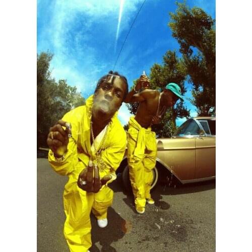 AP Rocky Tyler The Creator Album Wall Sticker Silk Poster Art Light Canvas Home Decoration