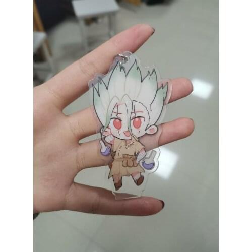 Cosmile Anime Dr.STONE Ishigami Senku Cosplay Cosplay Keychain Keyring Strap Display Keyring Limited cosplay Gift