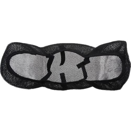 3D Motorcycle Scooter Moped Seat Cover Breathable Mesh Net Cushion Black