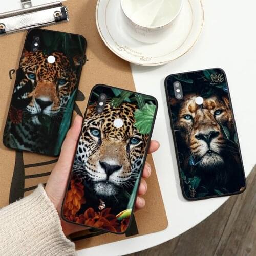 Tiger lion cool animal forest high quality shell Phone Case For Xiaomi Redmi note 7 8 9 t k30 max3 9 s 10 pro lite