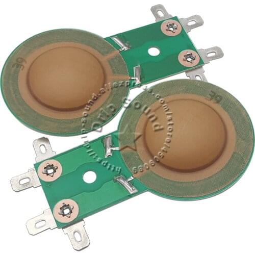 2pcs 25.5mm 8ohm Tweeter Voice Coil Treble Speaker Horn Resin Sound Film Diaphragm Drive Head Repair Parts