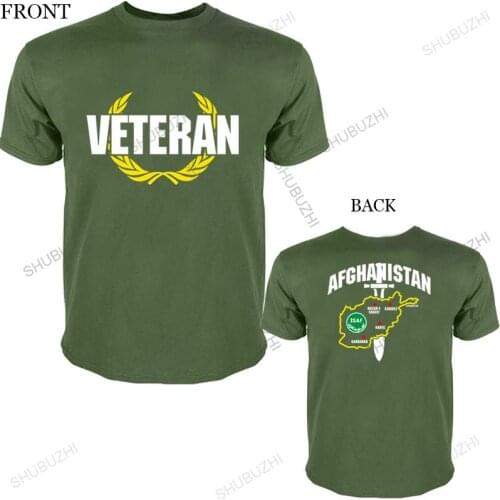 Men Cotton T Shirt Summer Brand Tshirt ISAF Afghanistan Veteran Kunduz Kabul Mazar E Sharif Kandahar Krieg Top Tees Mens Tshirt
