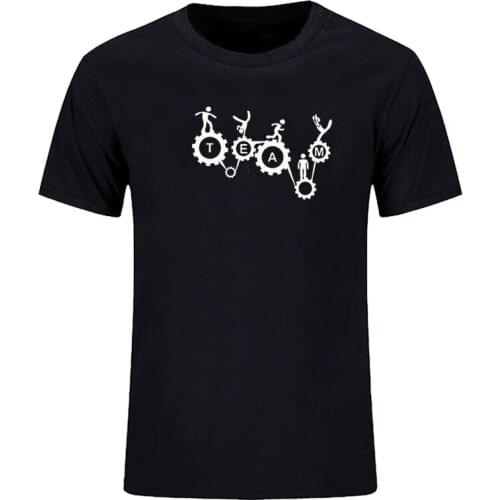 Summer casual print team fun Short sleeve T-shirt Mens T-shirt