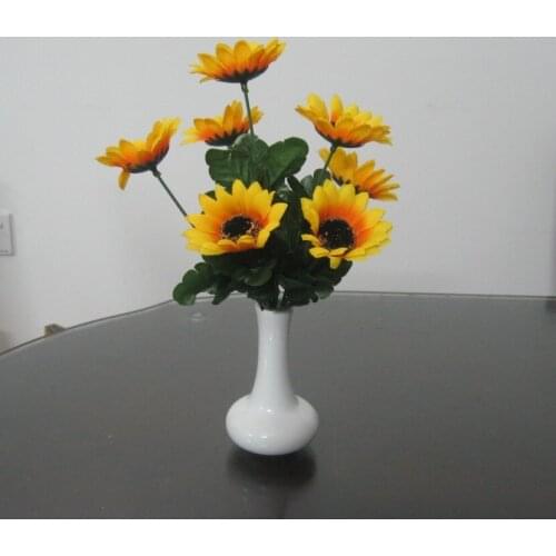 Home vase decorative vase fashion brief modern chinese style exquisite high temperature home decor vase flower