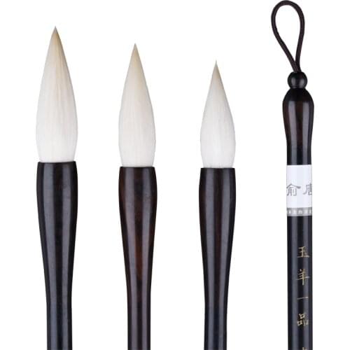 Pure Woolen Brush Pen Chinese Painting Calligraphy Pen 3pcs/set Chinese Soft Hair Painting Calligraphy Brushes Tinta China