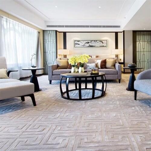 New Zealand imported wool + silk famous brand carpet bedroom living room carpet, customizable size/color/logo
