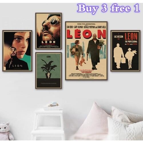 Leon The Professional Vintage Movie Poster Retro Poster Wall Decoracion Pared Home Decor Decoration