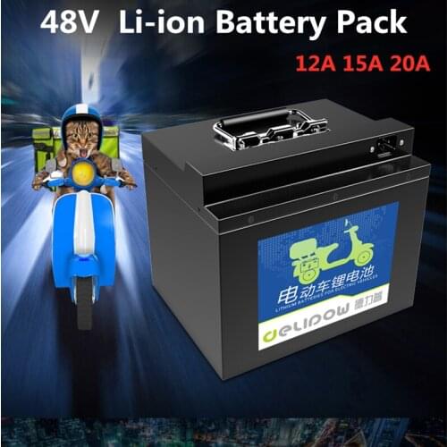 GTK Rechargeable 48V 12A15A 20A Lithium li-ion battery pack with BMS for electric scooter Citycoco skateboard+ 3A Charger