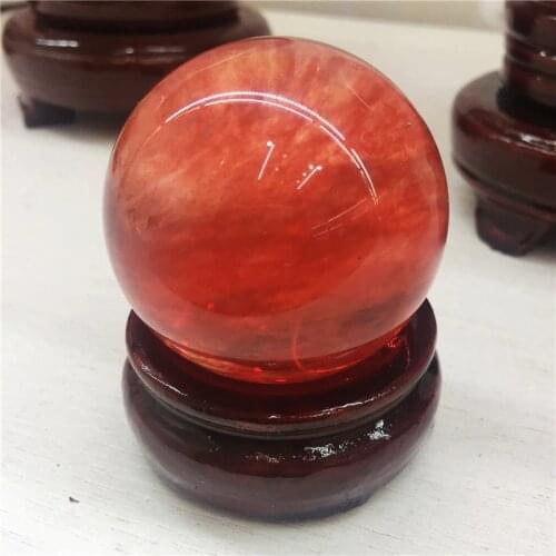 Natural red melting ball feng shui town home furnishing articles furnishing articles prosperous wealth of wealth