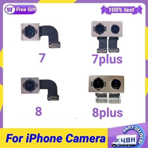 Original Back Camera For iphone 7 7plus 8 8plus Rear Lens Flex cable Replacement For iphone7 7 plus 8 plus 8Plus Back Camera