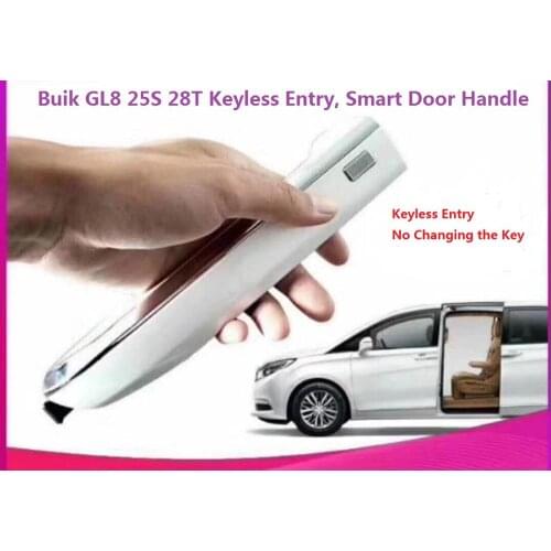 Remote Keyless Entry System PKE Car Alarm Central Lock Kit With Window Roll Up Car Door Lock For Buick GL8 28T With 1 handle
