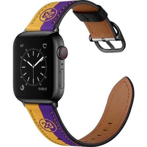 New Leather Strap Compatible with Apple watch 6 5 4 3 2 1 SE trendy jersey bracelet belt for iwatch 44mm 42mm 40mm 38mm band