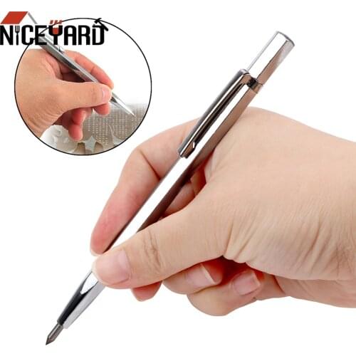 NICEYARD Portable Alloy Lettering Pen Scriber Pen Hand Tool Diamond Metal Engraving Pen For Glass Ceramic Metal Wood Carving