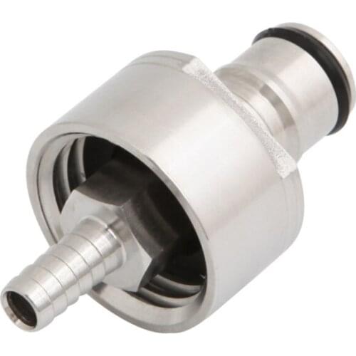 Stainless Steel Carbonation Counter Pressure Bottle Filling with 5/16" Barb Ball Lock Type CO2 Coupling Carbonate 85DA