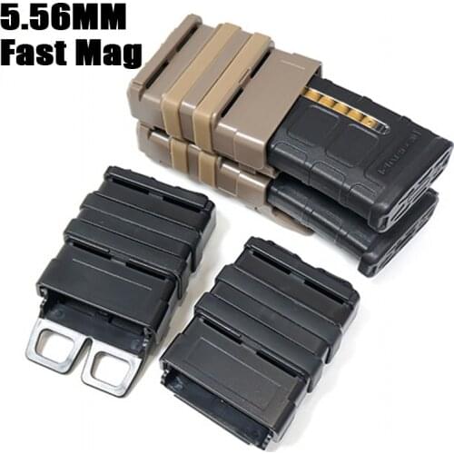Tactical M4 5.56 FastMag Molle Pouch Airsoft Military Fast Mag Holder Rifle Pistol Magazine Dump Pouch Hunting Accessories
