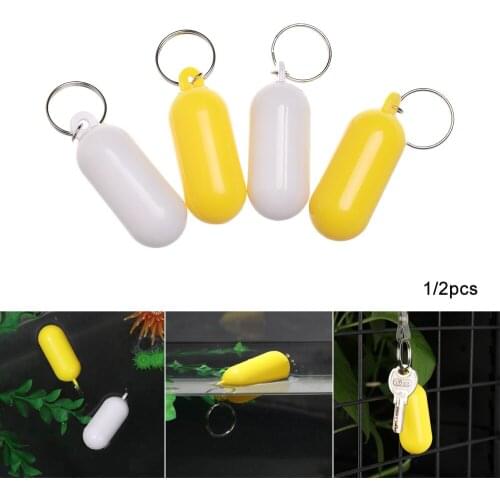 1/2PCS Float Floating Stick Key Ring Beach Anti-lost Floating Key Ring Plastic Sailing Boat Floating Key Chain Rowing Tool