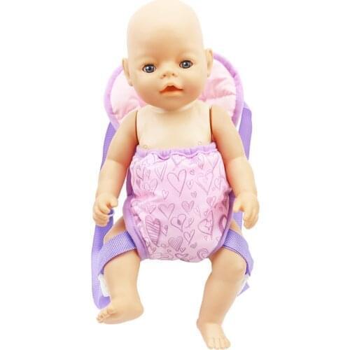 18IN Baby Kids Reborn Doll Carrier Backpack Toy Lifelike Dolls Newborn Baby Toy With Front And Back Carrier Doll Accessories