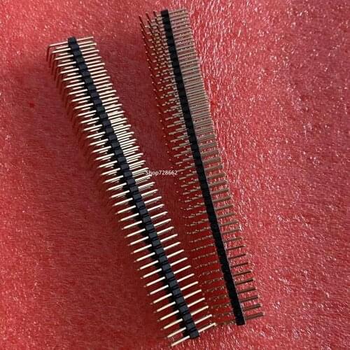 2PCS Gold Plated Pitch 2.54mm 3x40 Pin 120 Pin Right Angle Male Pin Header Strip Connector