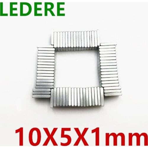 50-200pcs/lot N35 Rectangular magnet 10x5x1 Super Strong Neodymium magnet 10*5*1 mm NdFeB magnet 10mm x 5mm x 1mm