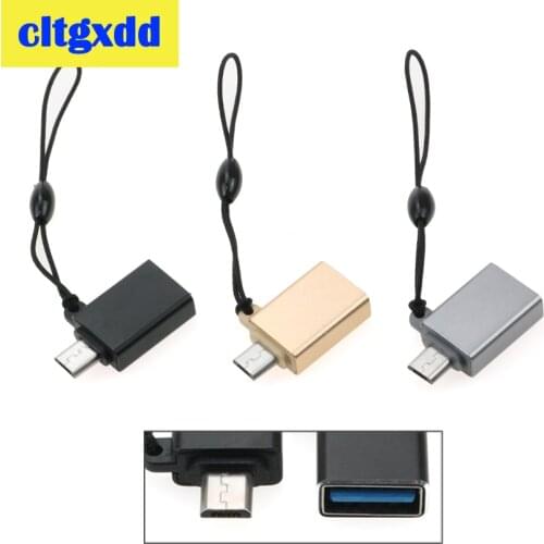 Cltgxdd Micro USB OTG Adapter Micro Plug to USB 2.0 Female OTG Adapter Connector converter For Xiaomi Huawei mobile phone