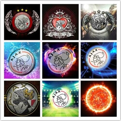 TOUOILP Full Square&round 5D DIY Diamond painting Football team logo AJAX Diamond Embroidery Cross Stitch Mosaic Sticker Gift