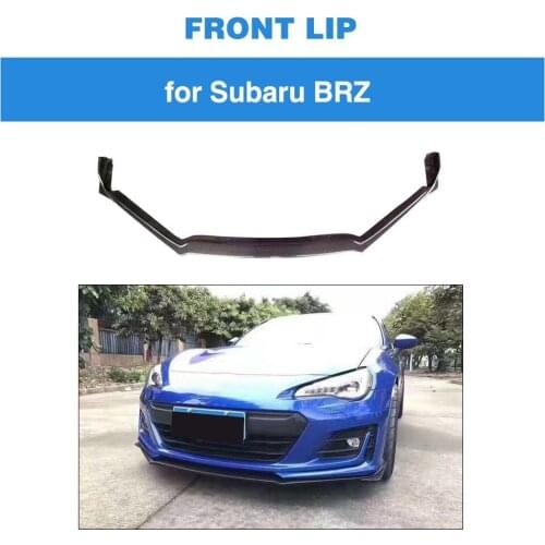 For Subabu BRZ 2017 2018 Base TS Sport-tech Limited Premium 2 Door Coupe Front Bumper Lip Carbon Fiber