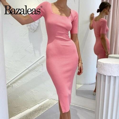 Модные вязаные платья Bazaleas China At AliExpress