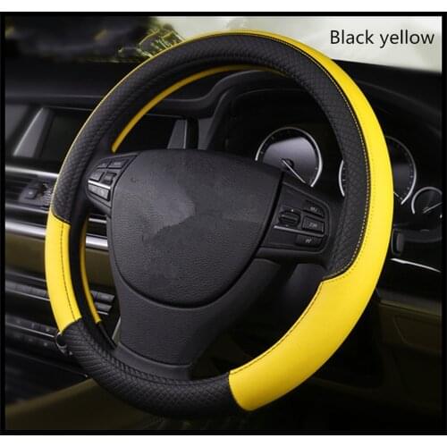 Car steering wheel cover leather non-slip fashion 37-38 cm for Volvo XC40 360c V90 V40 V60 S60 XC60