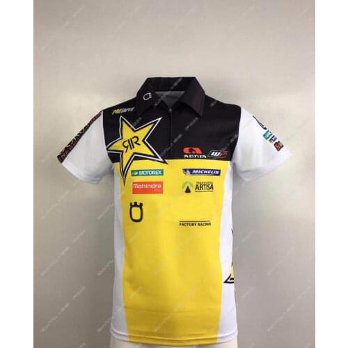 New Motorcycle Casual Lapel Racing Polo T-shirt Off-Road Jersey Motocross Summer Short-Sleeved