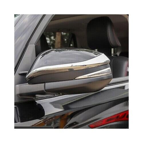 Chrome Rearview Side Mirror Stripe Cover Trim 2pcs For Toyota 4Runner 2014-2019