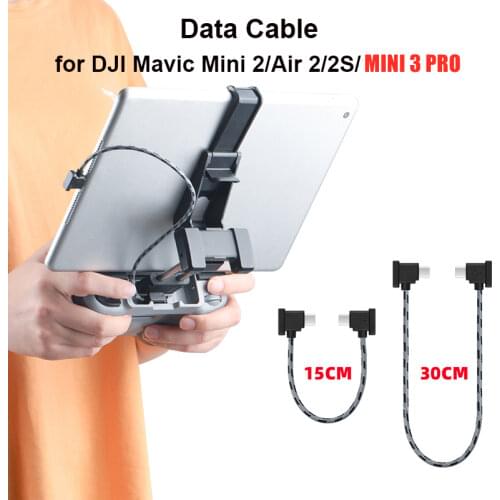 Data Cable For DJI Mavic Ari 2/2S/Mini 2/OSMO Pocket 1 2 Drone IOS Type-C Micro-USB Adapter Wire Connector Tablet Phone Cable