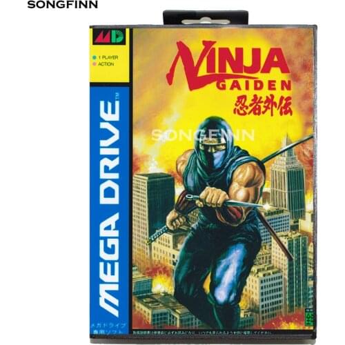 16 bit MD Memory Card With Box for Sega Mega Drive for Genesis Megadrive - Ninja Gaiden