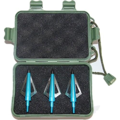 3Pcs Classcial Yellow Broadhead for Fiberglass/Carbon Arrow Crossbow Compound/Recurve Bow Hunting