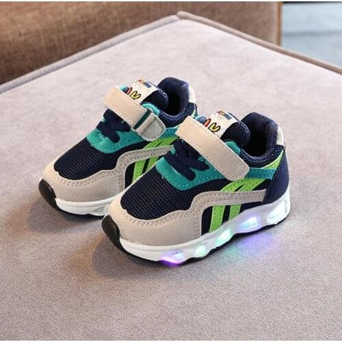 Size 21-30 Childrens Led Shoes Boys Girls Lighted Sneakers Glowing Shoes for Kid Sneakers Boys Baby Sneakers with Luminous So