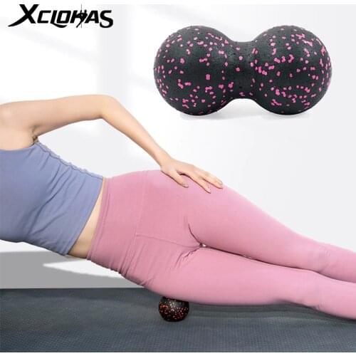 XC LOHAS Peanut Ball Yoga Ball Body Relax Lacrosse Self-Myofascial Ball Fascia Muscle Massage Ball Fitness Ball Relieve Pain